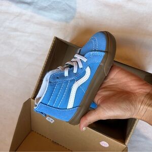 Vans Blue hi top Sneakers- toddler